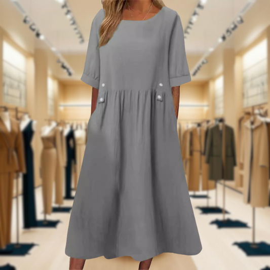 Jessa™ | Stylish Solid Colour Summer Dress