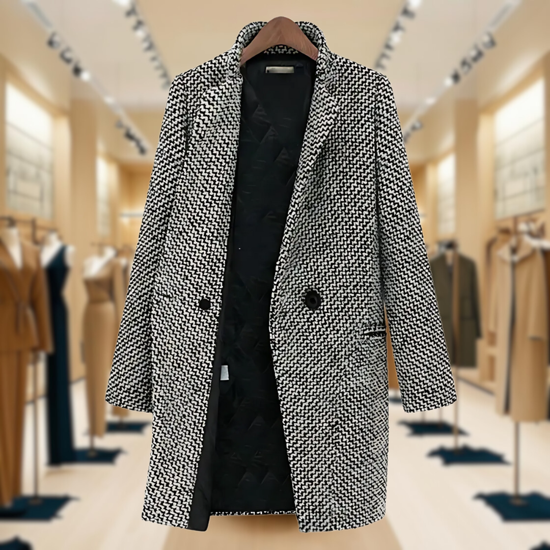 Klara™ | Elegant Long Wool Coat