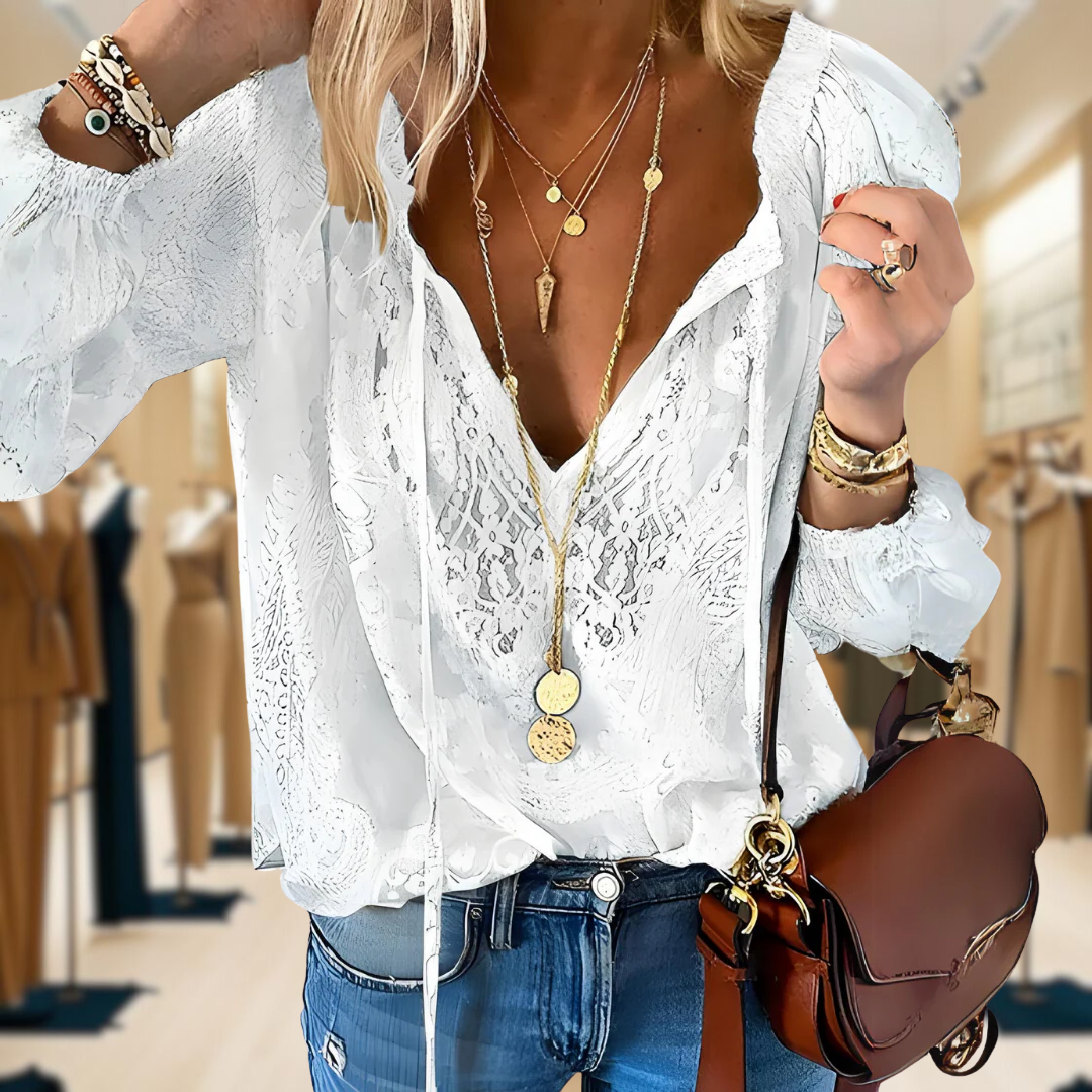 Greta - Women's Blouse Boho - Vintage