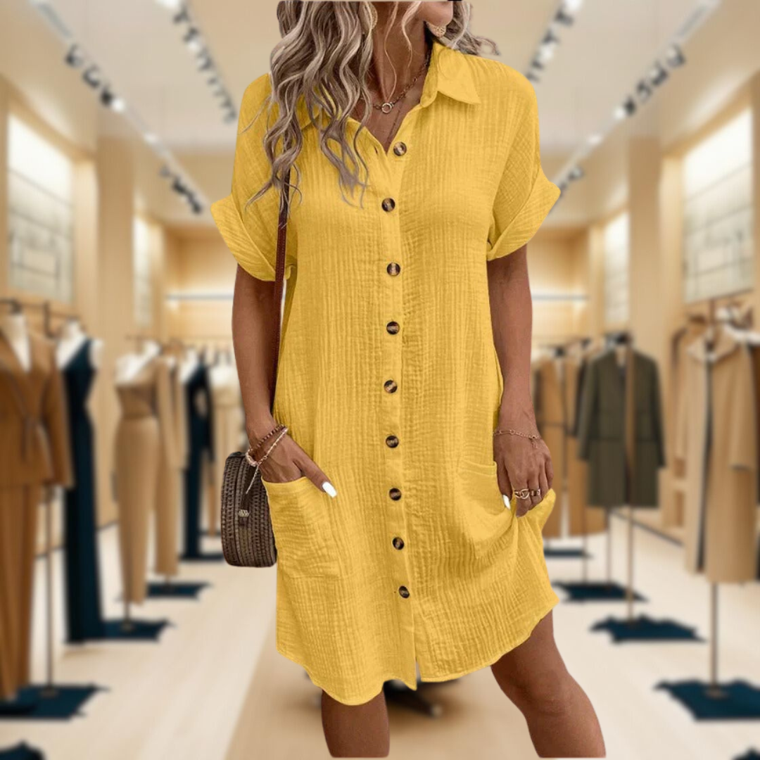 Cora™ | Oversized Polo Dress