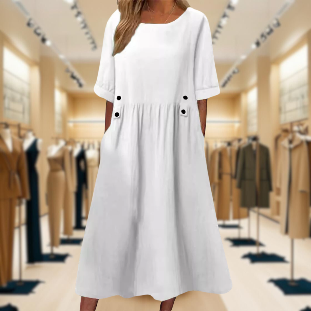 Jessa™ | Stylish Solid Colour Summer Dress