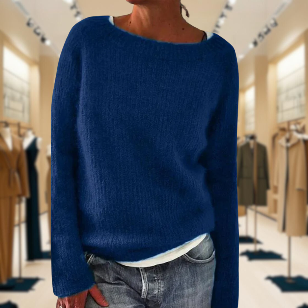 Claire™ | Cozy Ribbed Knit Sweater