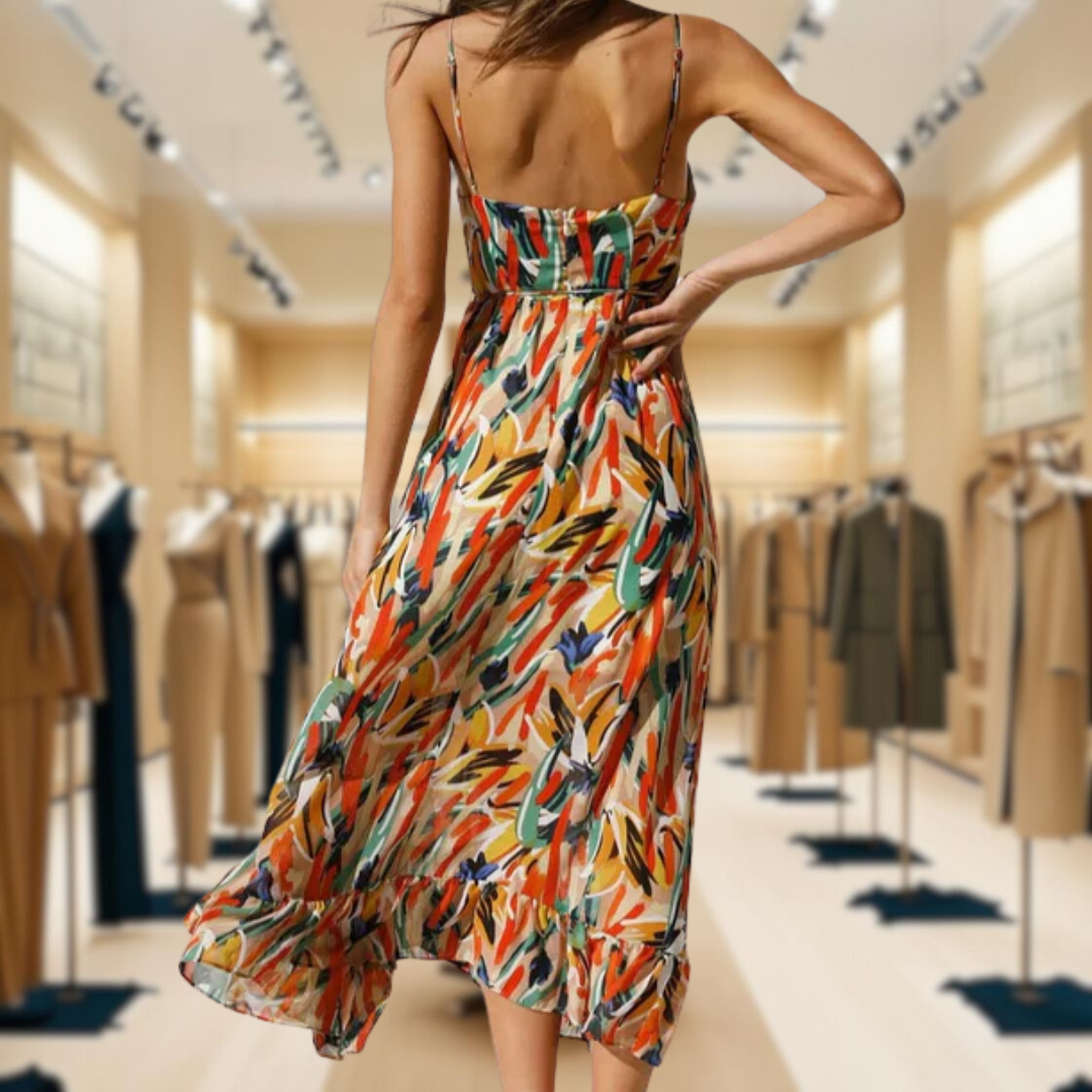 Scarlett™ | Beauty with Elegant Print Dress