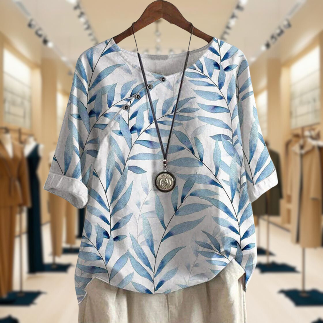 Helene™ | Casual Relaxed Floral Women's Shirt