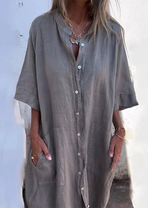 Dianne™ | Casual Ibiza-Style Shirt Dress