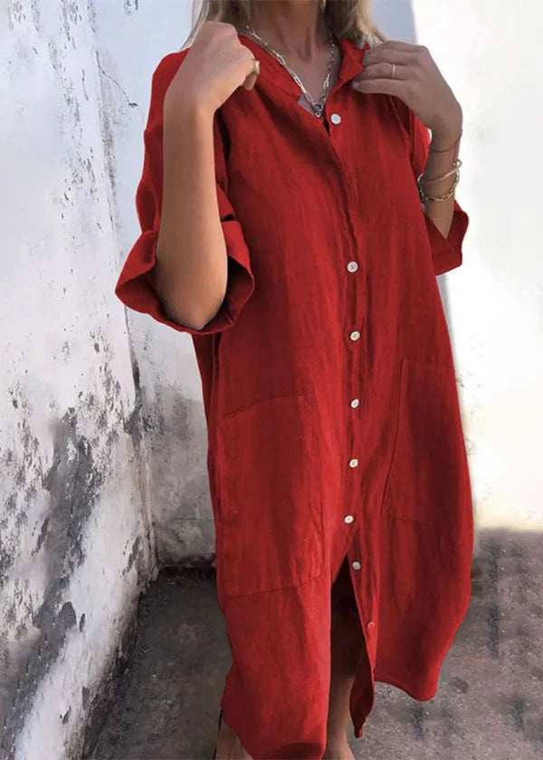 Dianne™ | Casual Ibiza-Style Shirt Dress