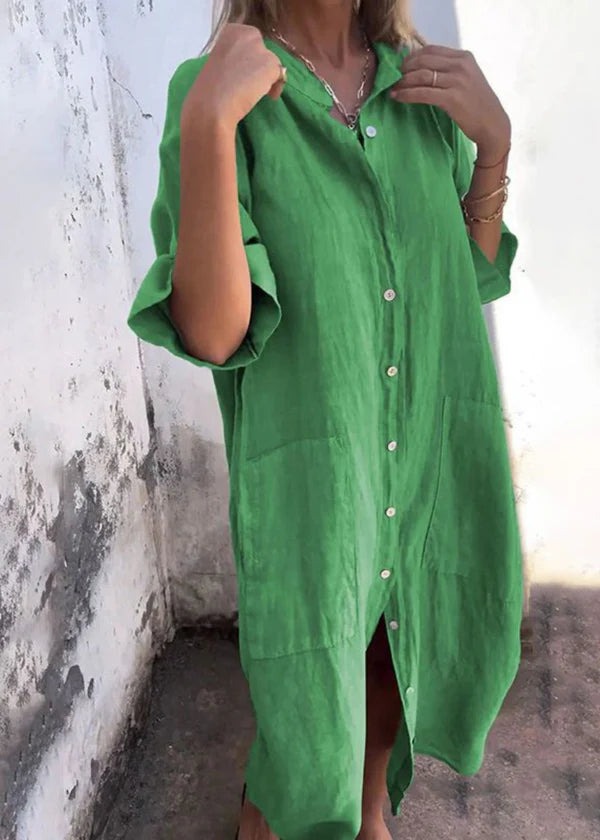 Dianne™ | Casual Ibiza-Style Shirt Dress