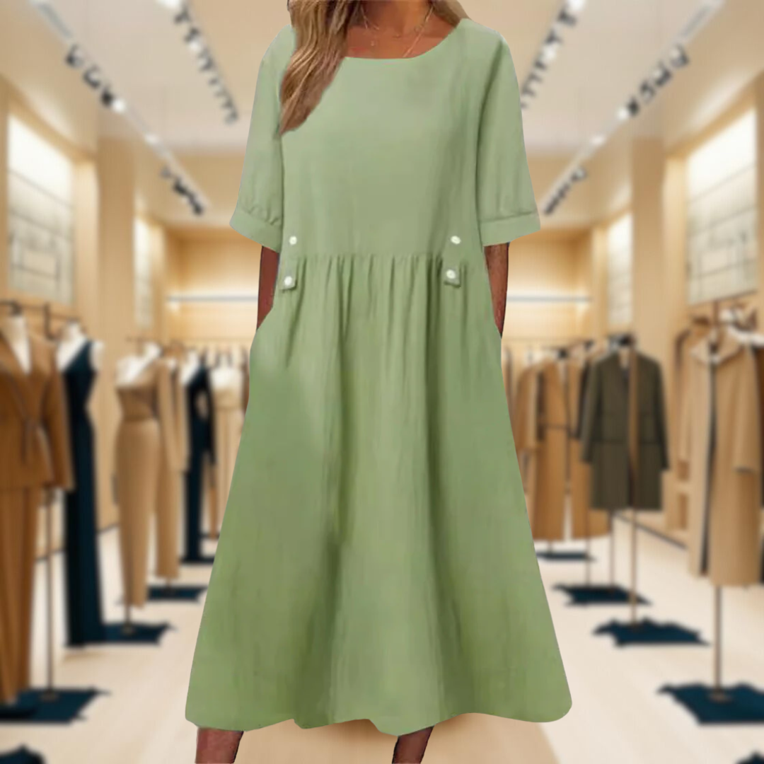 Jessa™ | Stylish Solid Colour Summer Dress