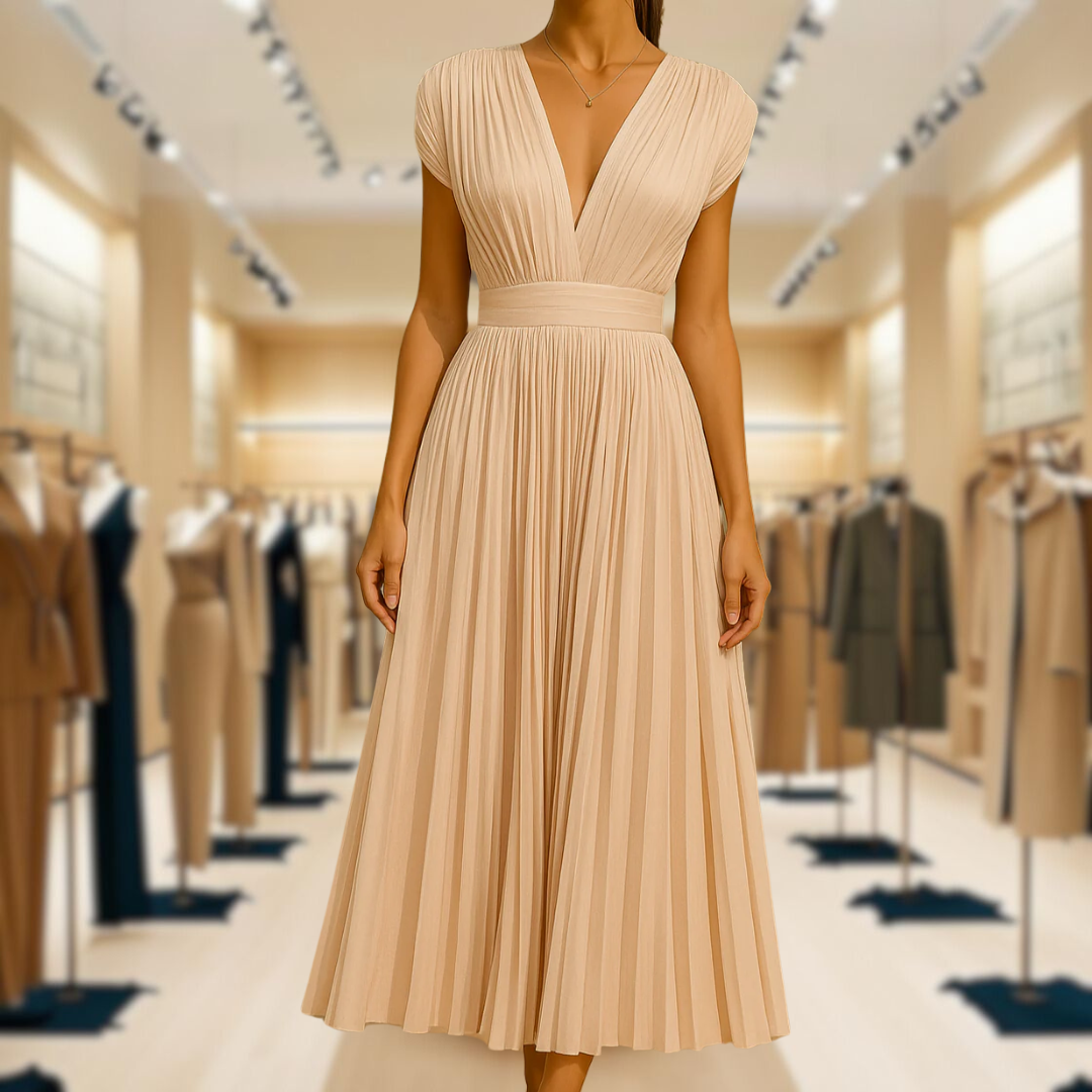Elvira™ | Elegant Pleated Summer Dress