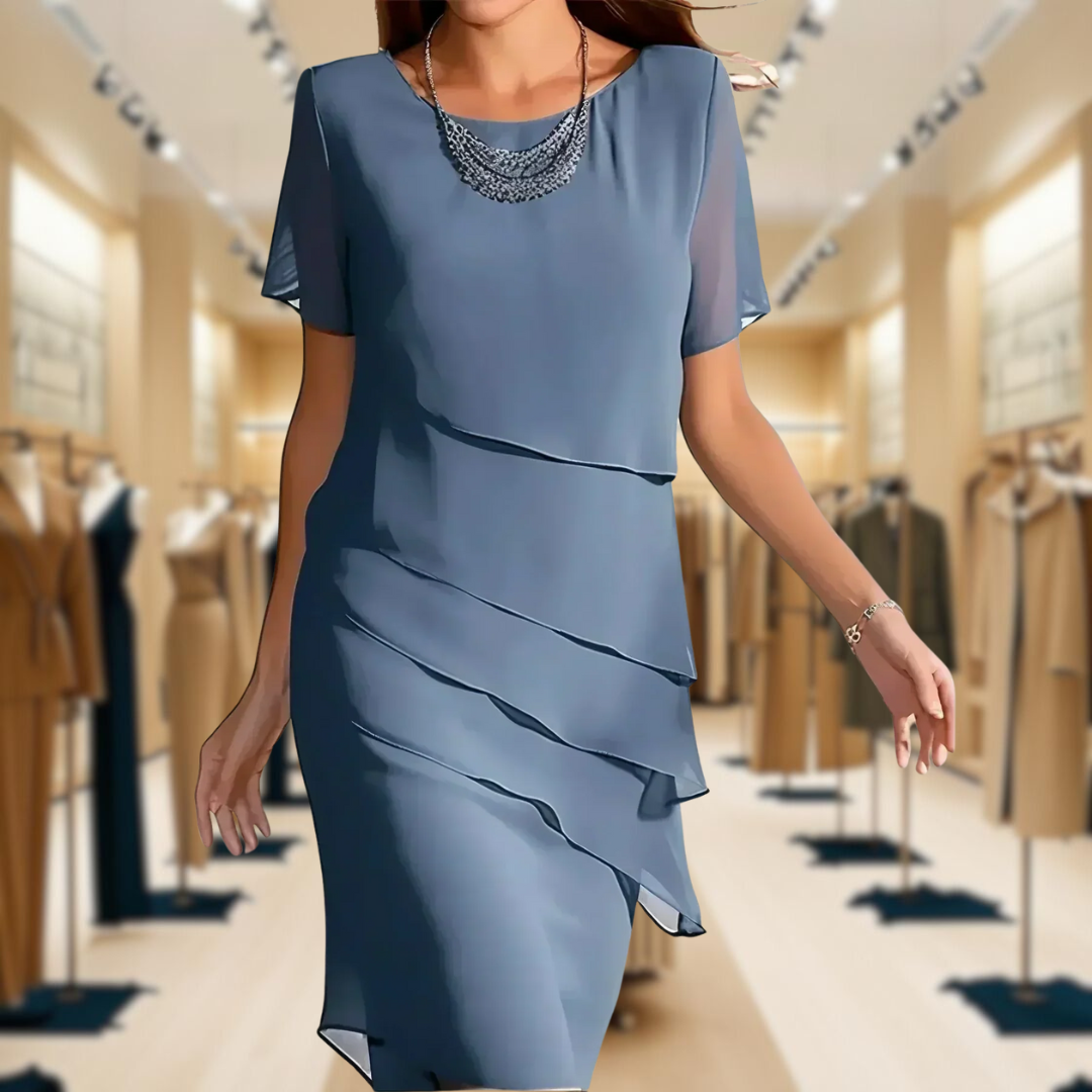 Becci™️ | Elegant Dress with Tummy-Flattering Design