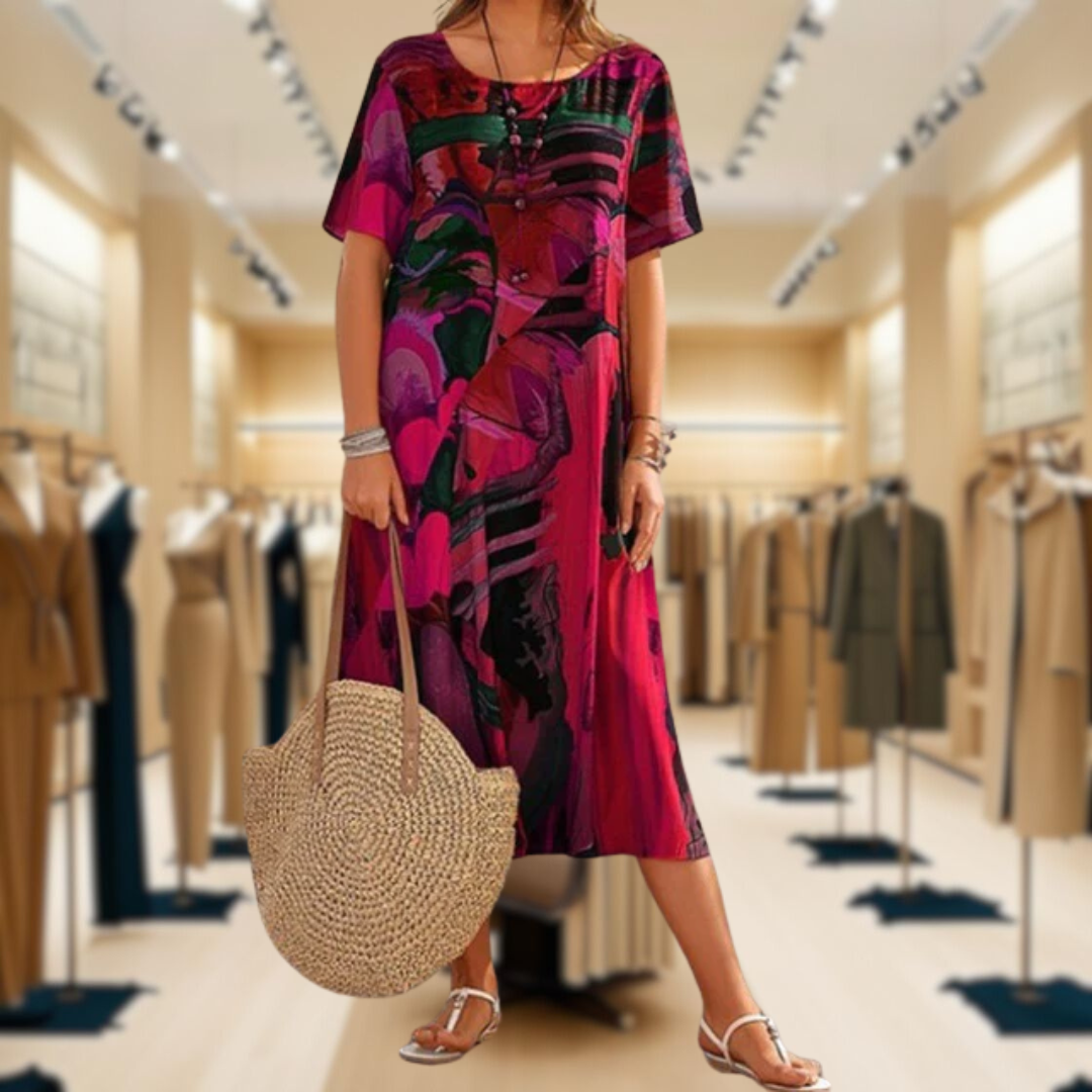 Ahorangi™ | Comfy Printed Dress