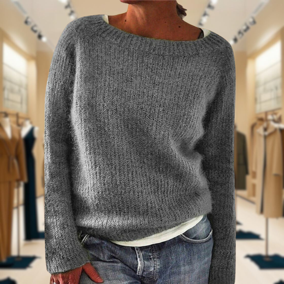 Claire™ | Cozy Ribbed Knit Sweater