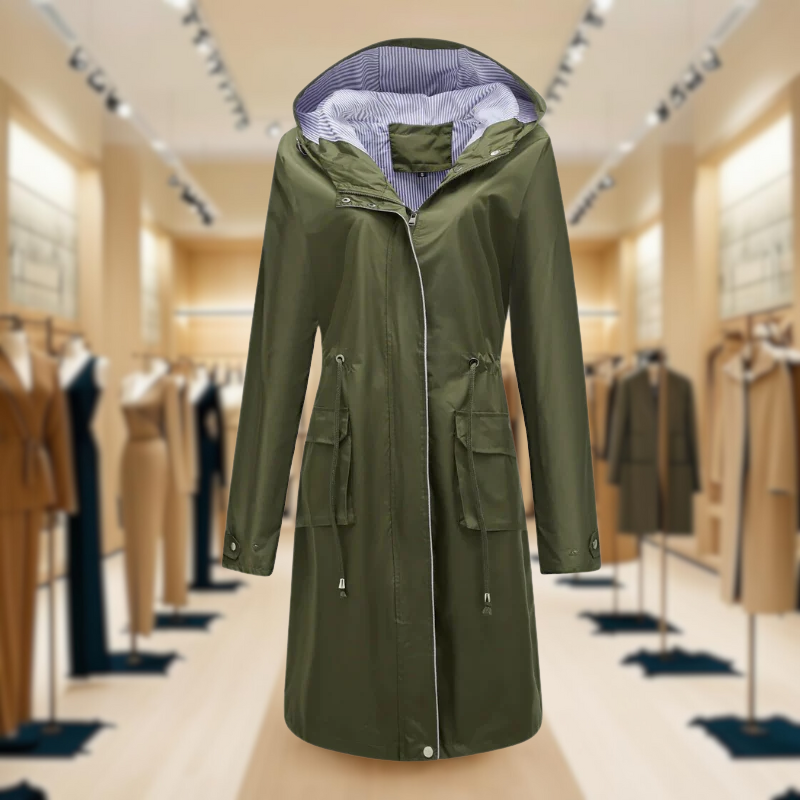 Lizaya | Elegant Trenchcoat Drawstrings