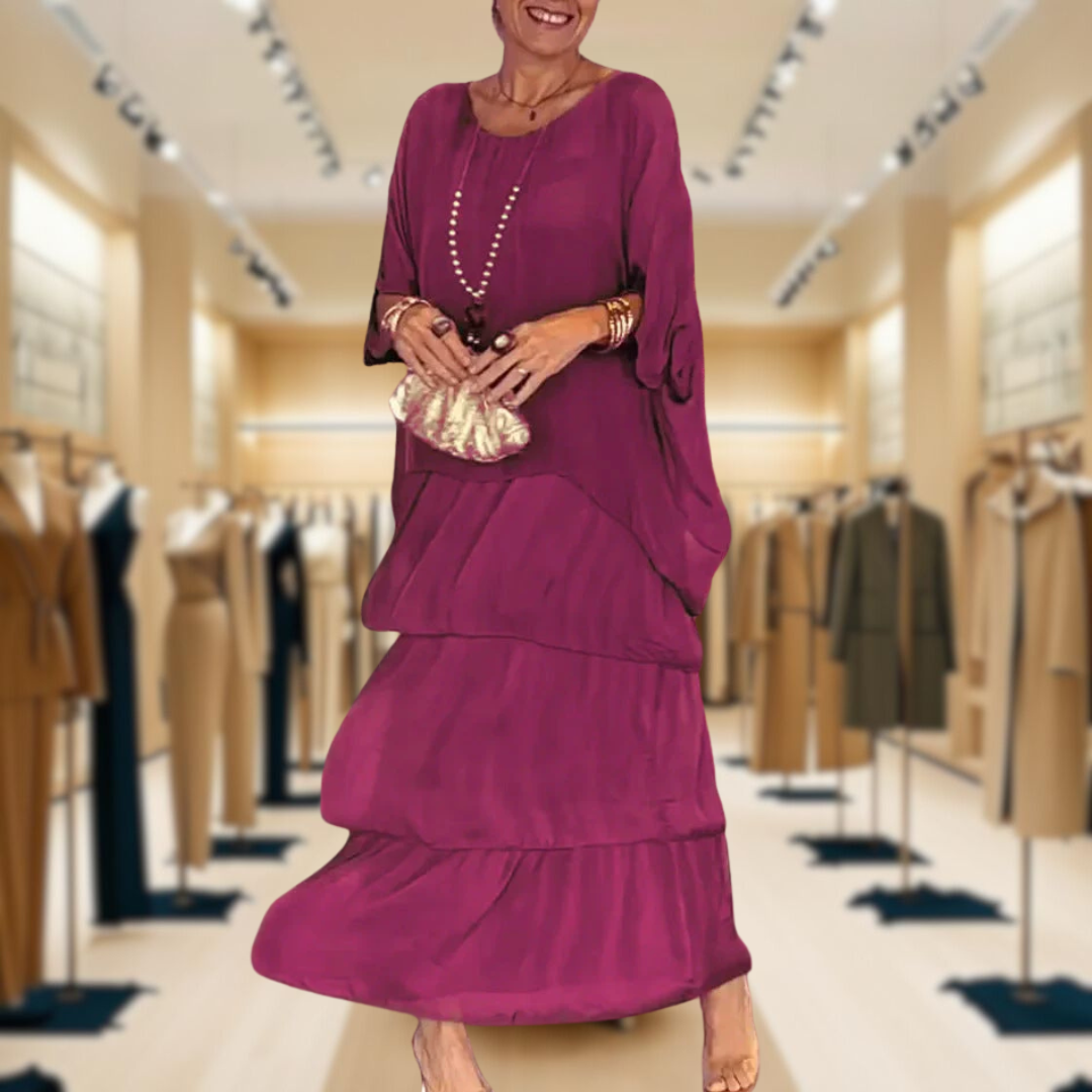 Nora | Elegant Chiffon Casual Boho Dress
