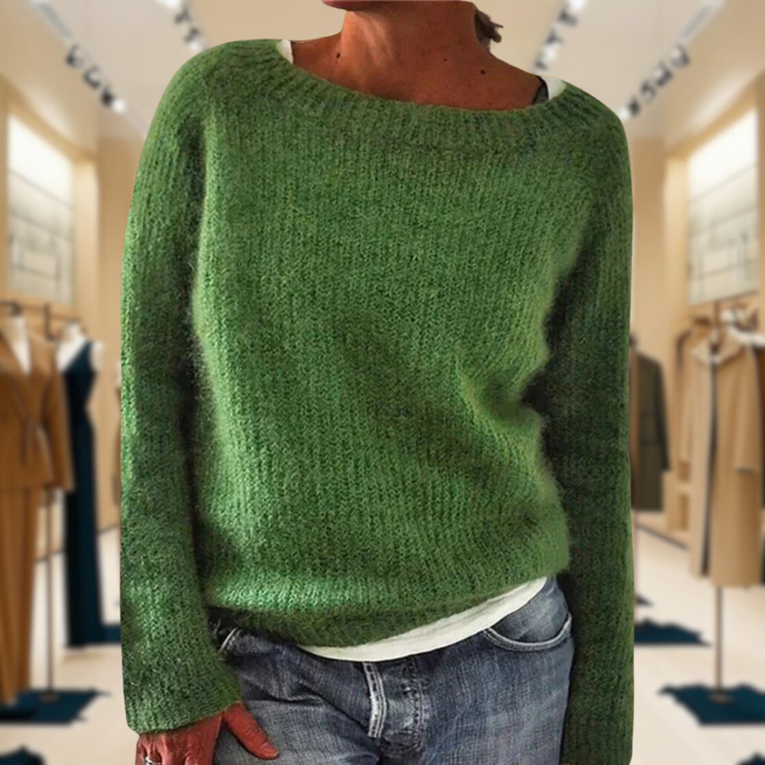 Claire™ | Cozy Ribbed Knit Sweater