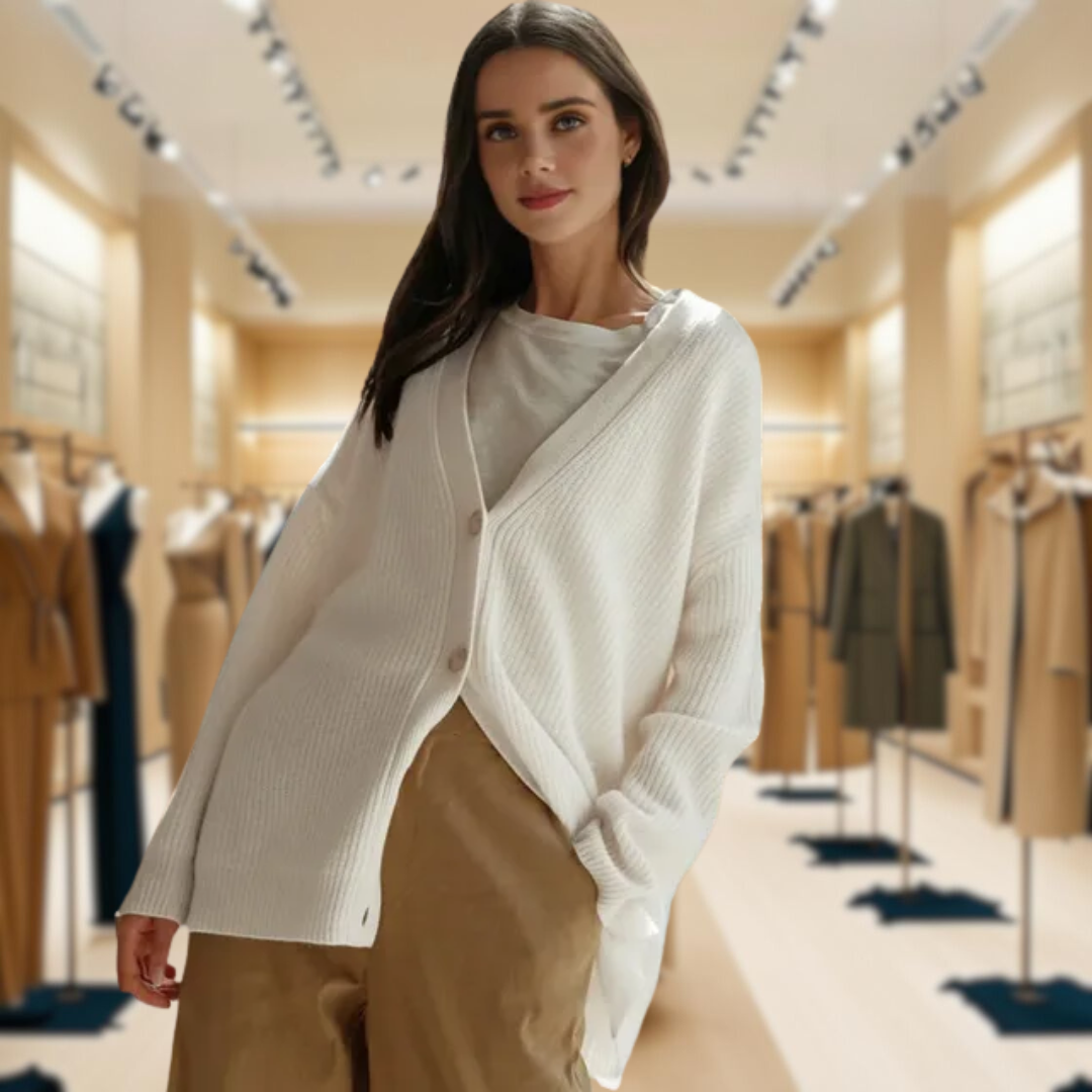 Remy™ - Luxurious V-Neck Cardigan for Women