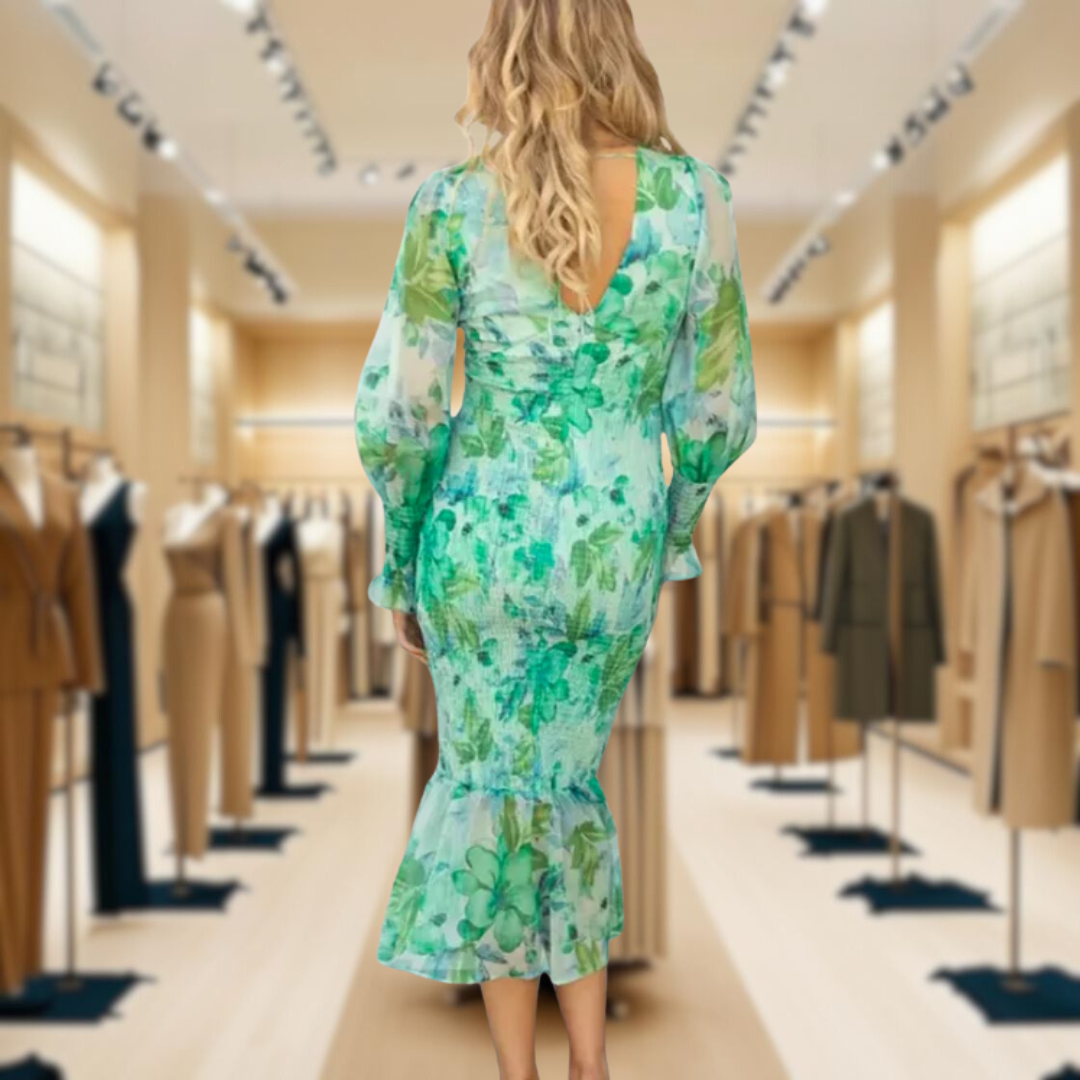 Brenda™ | Elegant Chic Floral Dress