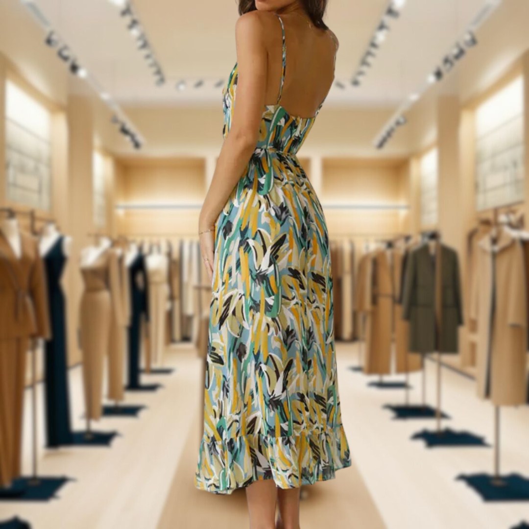 Scarlett™ | Beauty with Elegant Print Dress