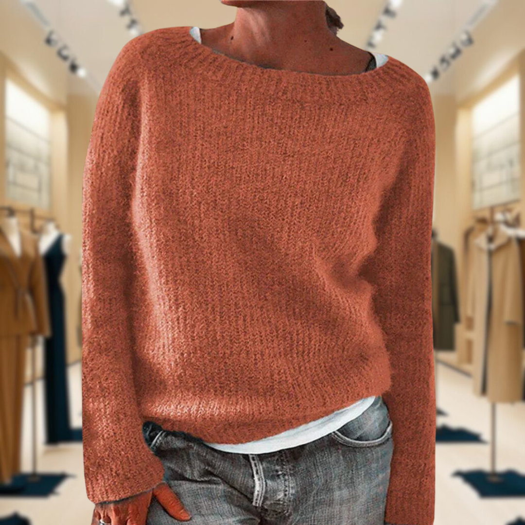Claire™ | Cozy Ribbed Knit Sweater