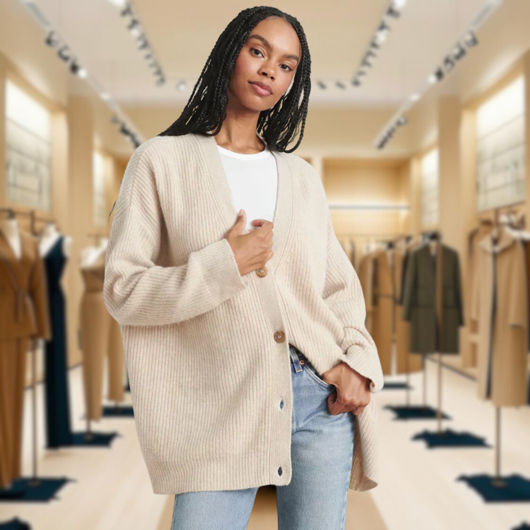 Remy™ - Luxurious V-Neck Cardigan for Women