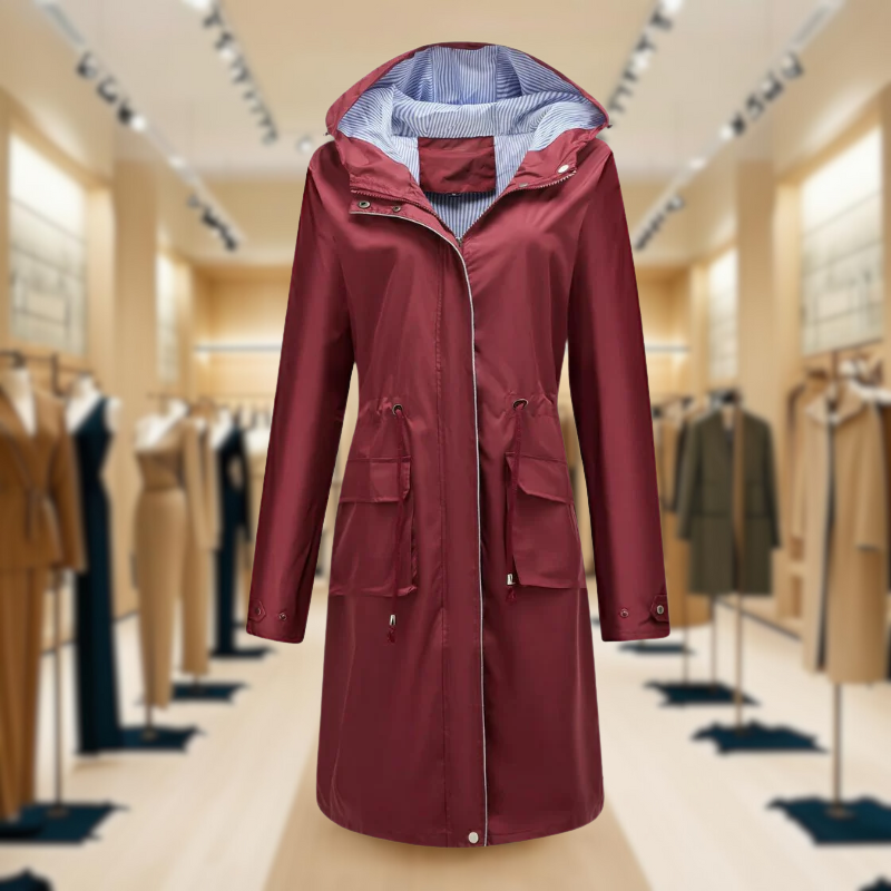 Lizaya | Elegant Trenchcoat Drawstrings