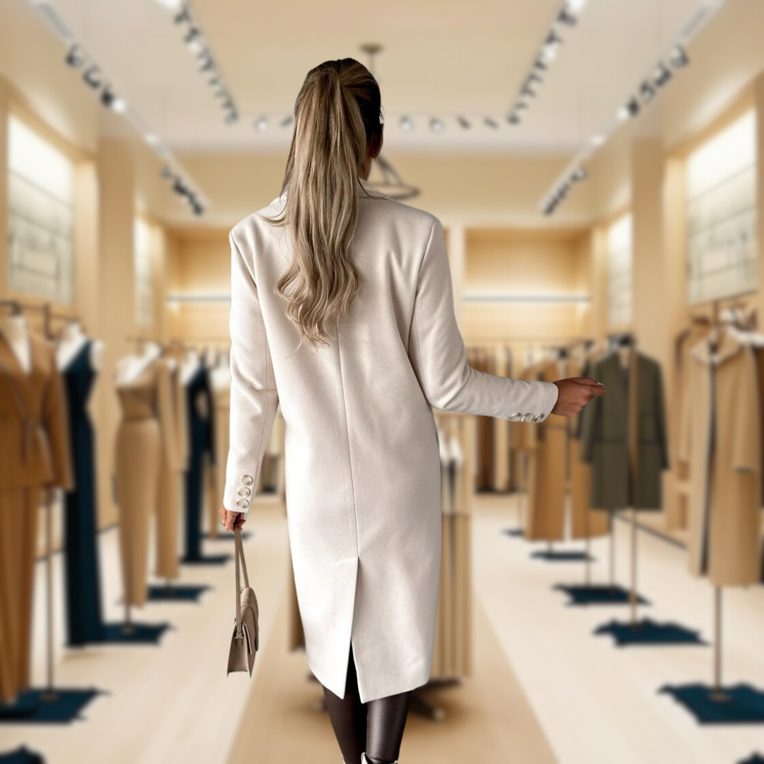 Kate™ | Woolen Coat Long Fit Women