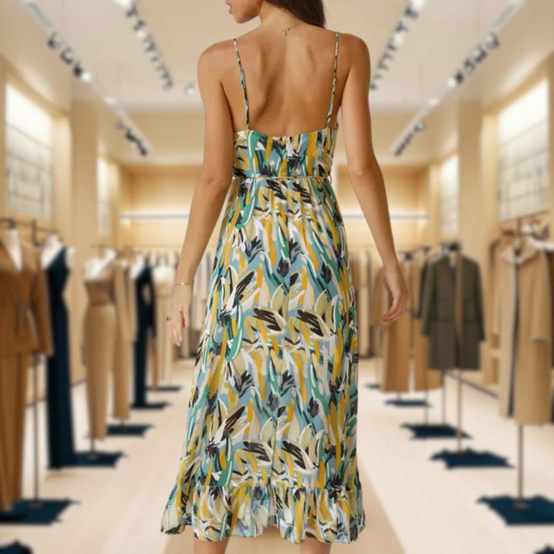 Scarlett™ | Beauty with Elegant Print Dress