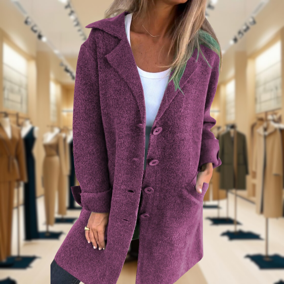 Ada™ | Stylish Long Knit Coat