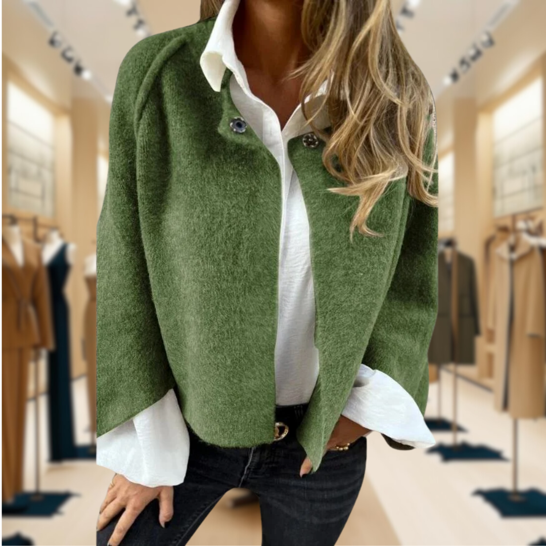 Sadie™ - Short Fur Jacket with Buttons