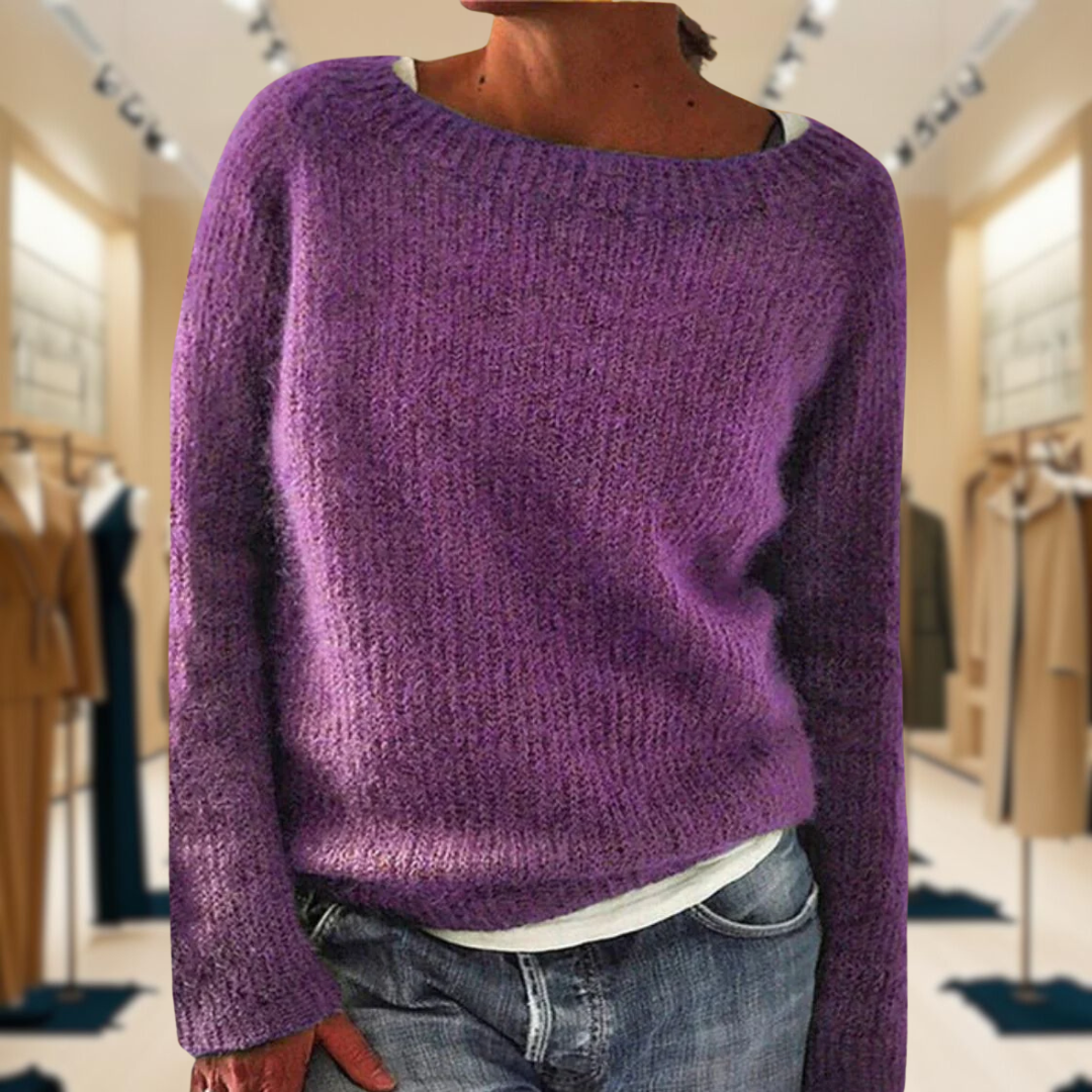 Claire™ | Cozy Ribbed Knit Sweater