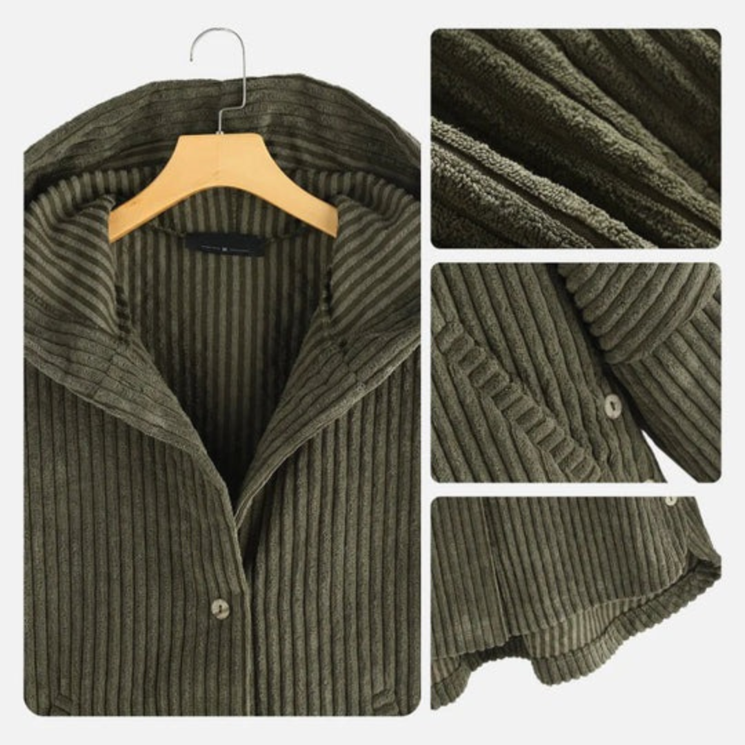 Mavis™ | Cozy Corduroy Hooded Coat