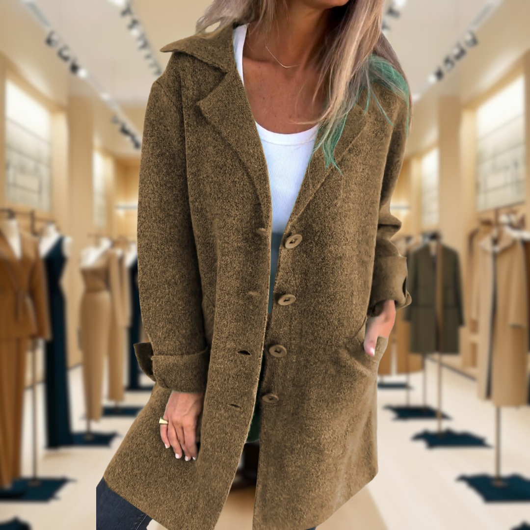 Ada™ | Stylish Long Knit Coat
