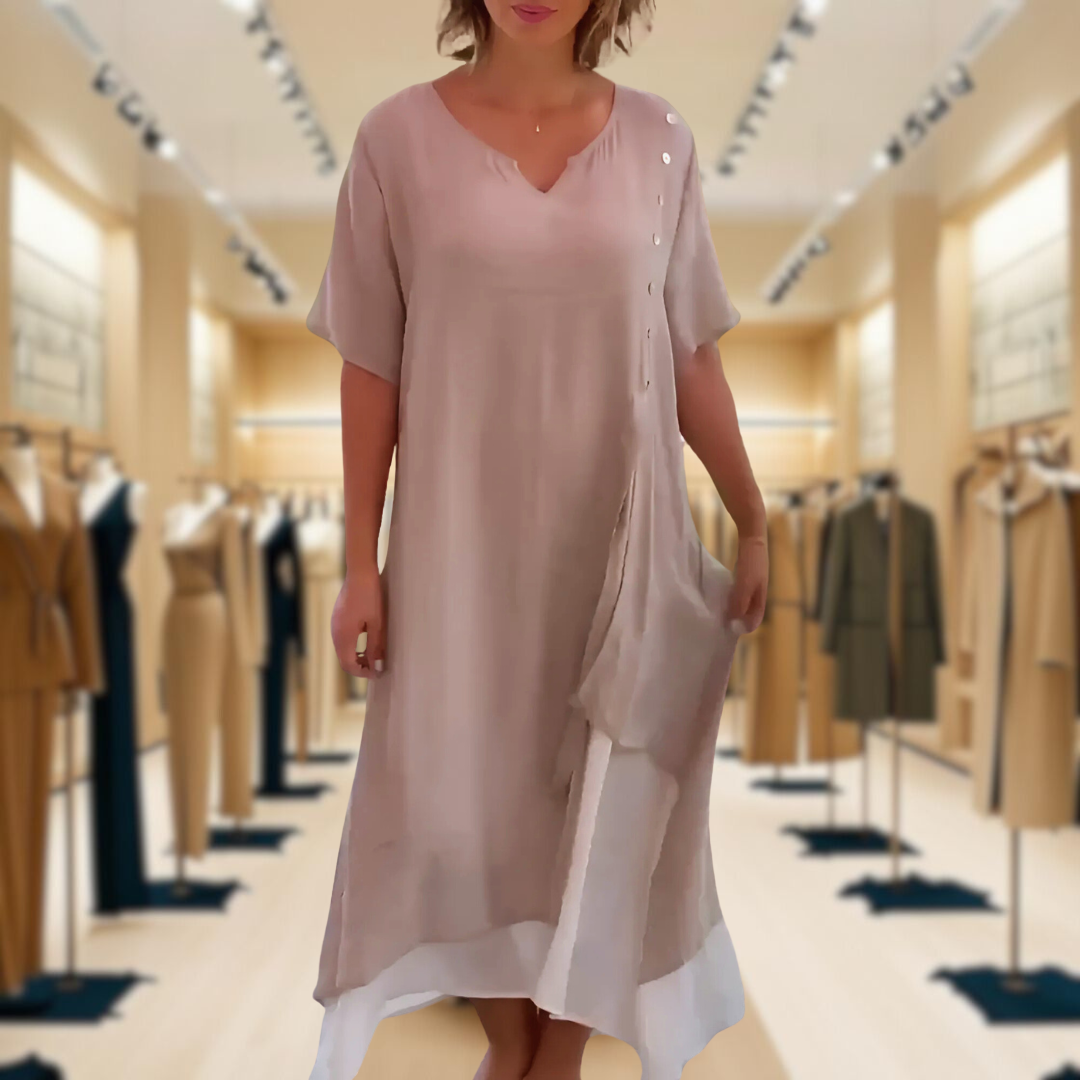 Rosalie | Classic Solid Colour Maxi Dress