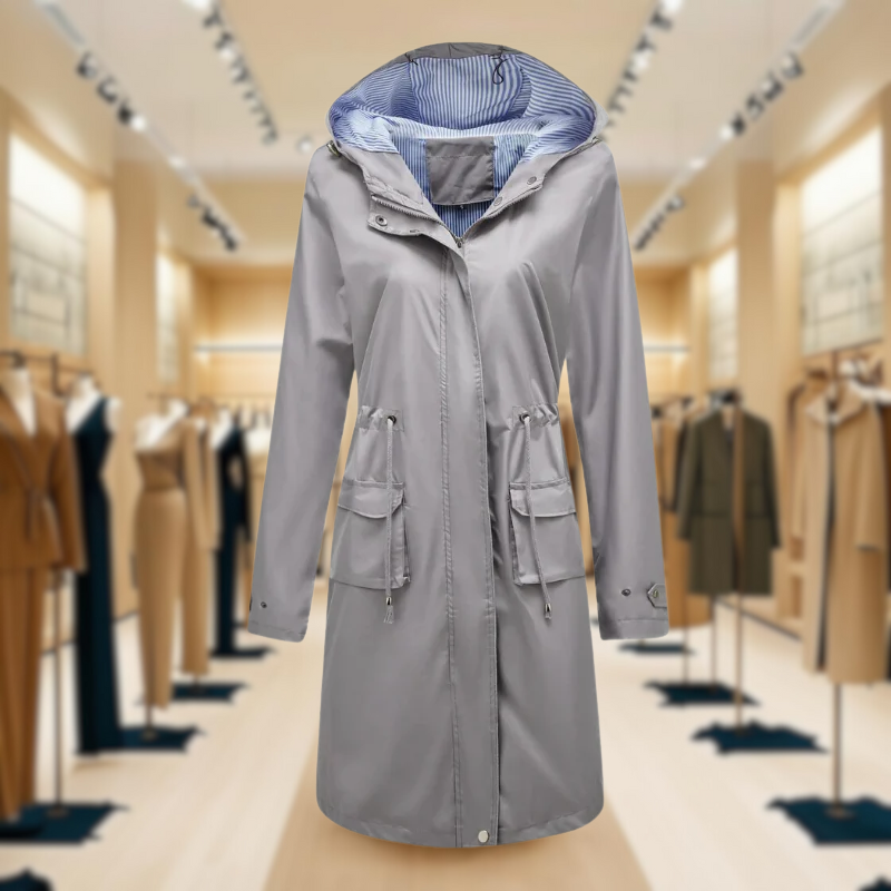 Lizaya | Elegant Trenchcoat Drawstrings