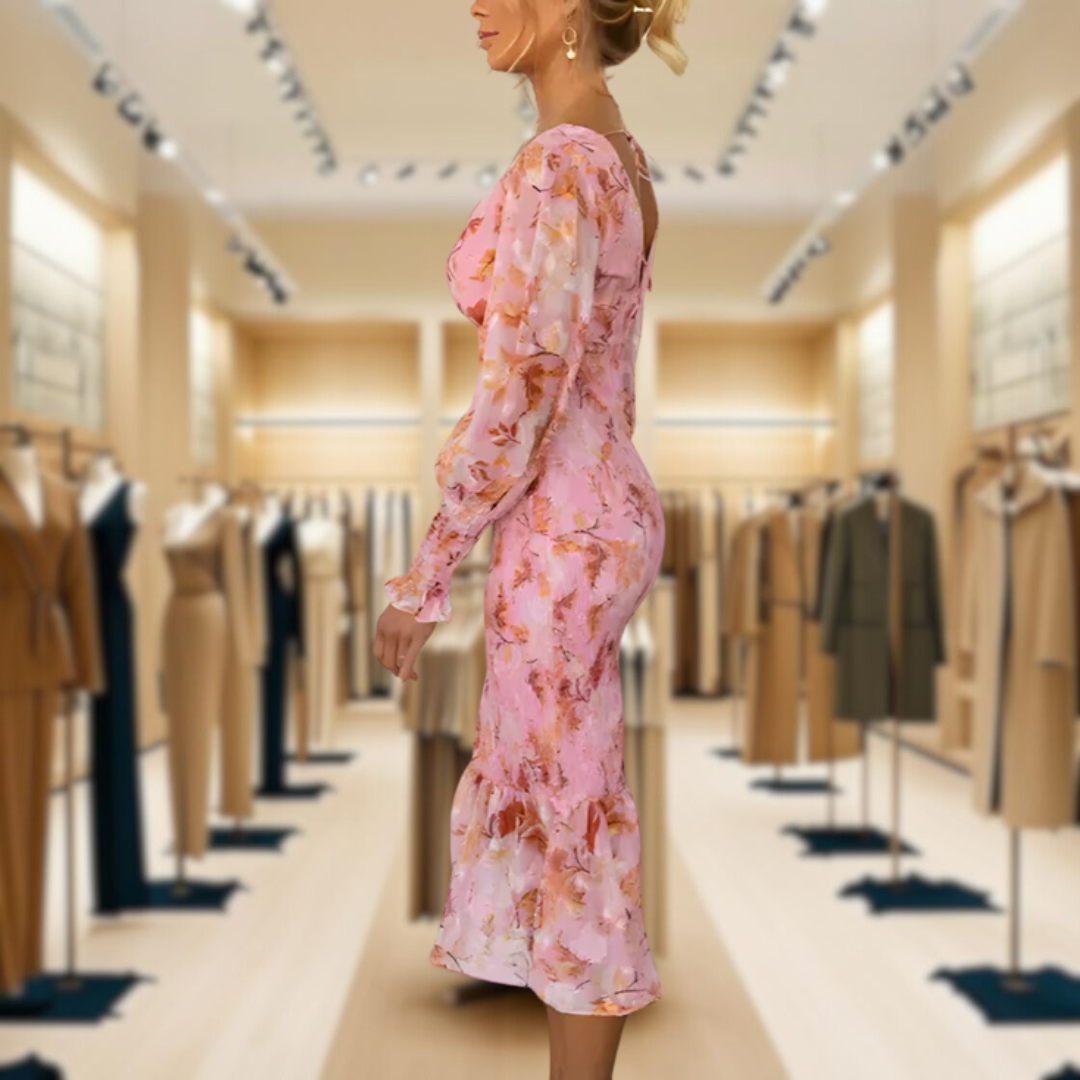 Brenda™ | Elegant Chic Floral Dress