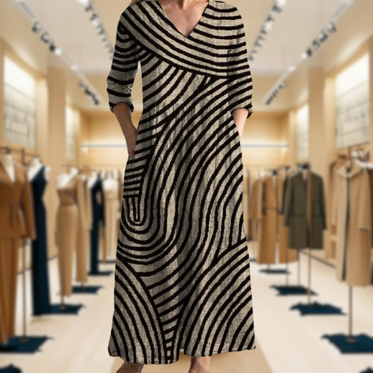 AYLA™ | Vintage Striped dress