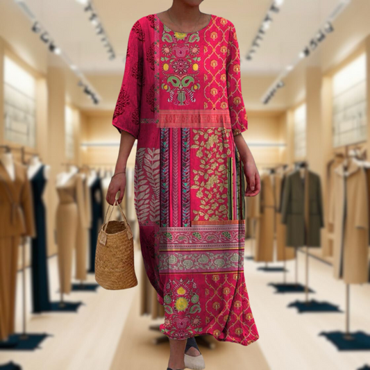 Anaya™ - Flowy Ethnic Dress