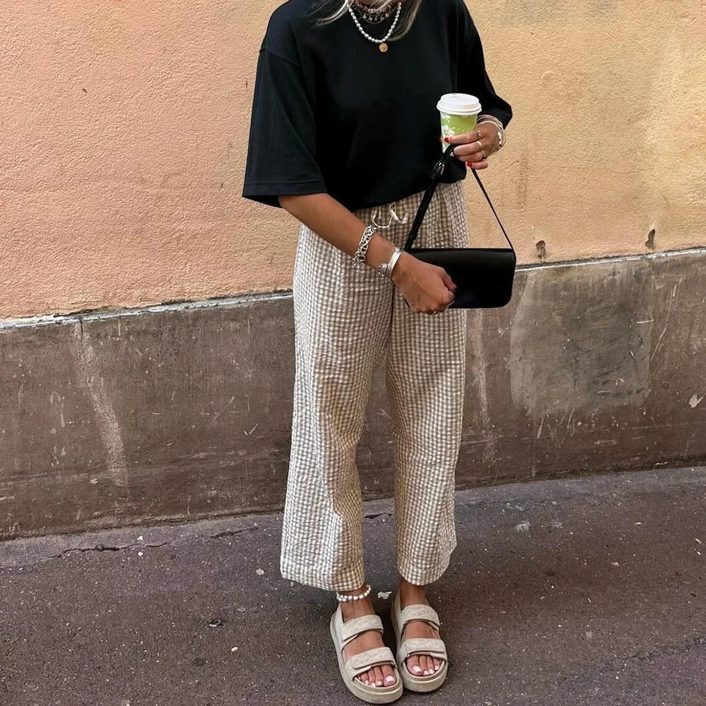 Suzie™ | High-waisted trousers with straight legs