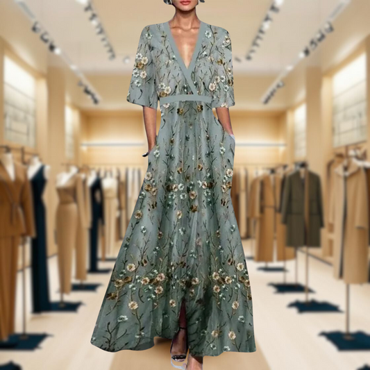 Osenda - Elegant Floral Long Dress