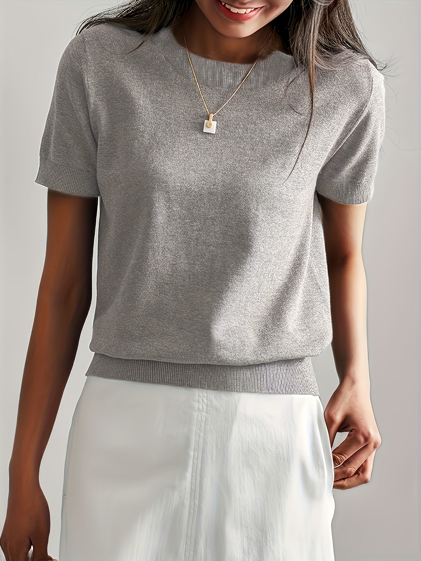 Queenie | Stylish Knitted T-shirt for Women