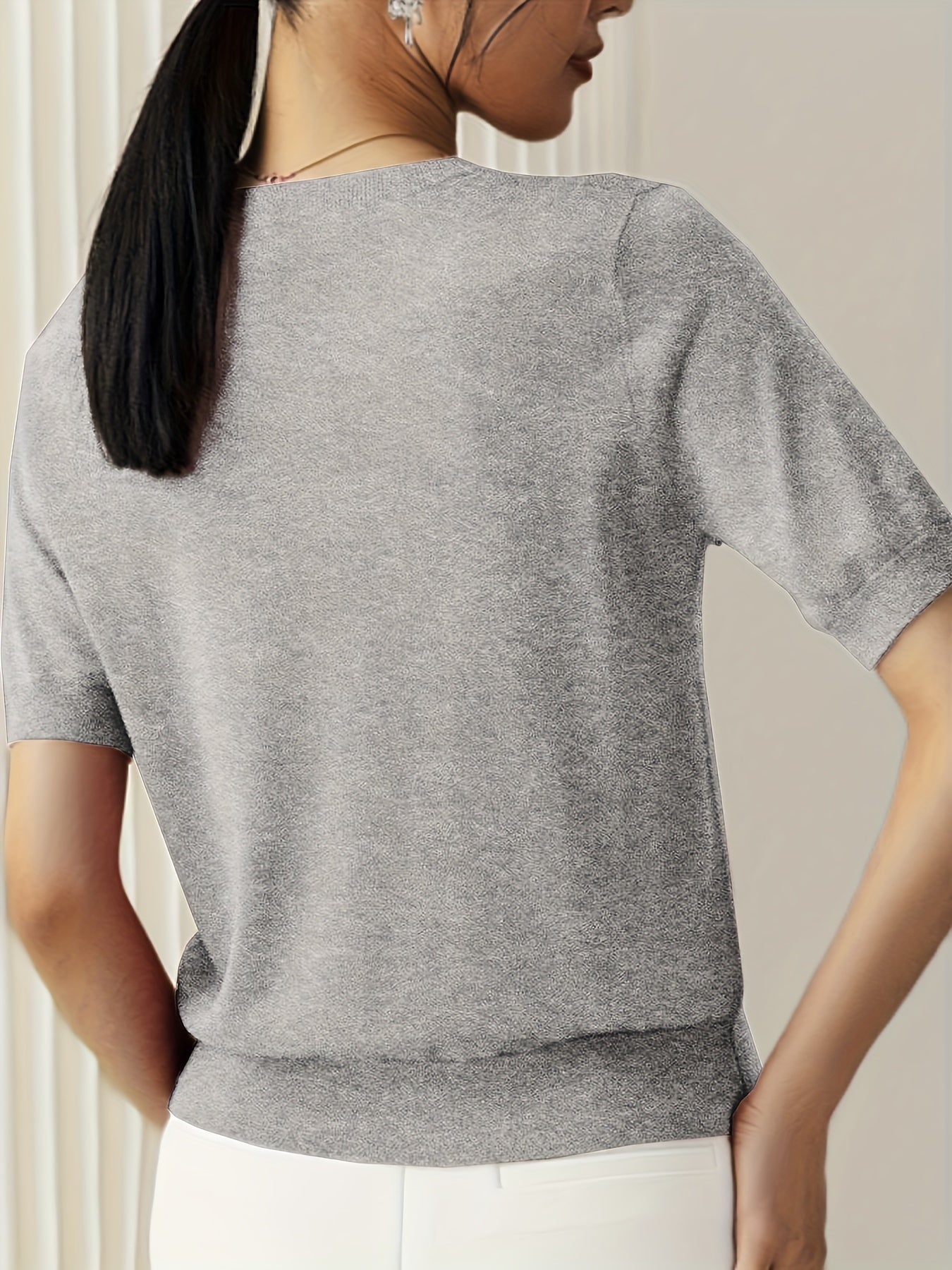 Queenie | Stylish Knitted T-shirt for Women