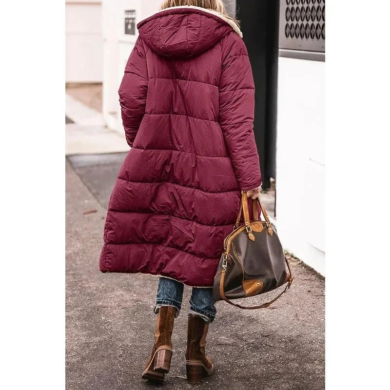 Ava - Oversized Sherpa-Lined Winter Coat