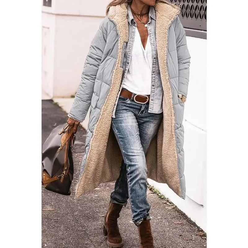 Ava - Oversized Sherpa-Lined Winter Coat