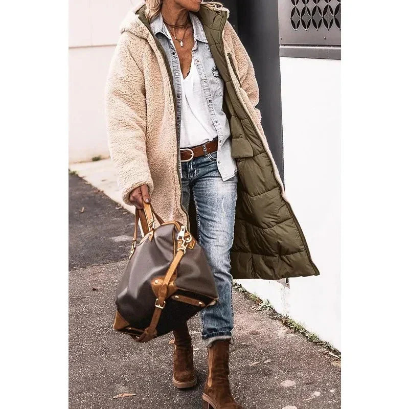 Ava - Oversized Sherpa-Lined Winter Coat