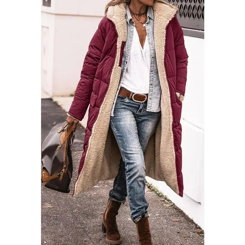 Ava - Oversized Sherpa-Lined Winter Coat