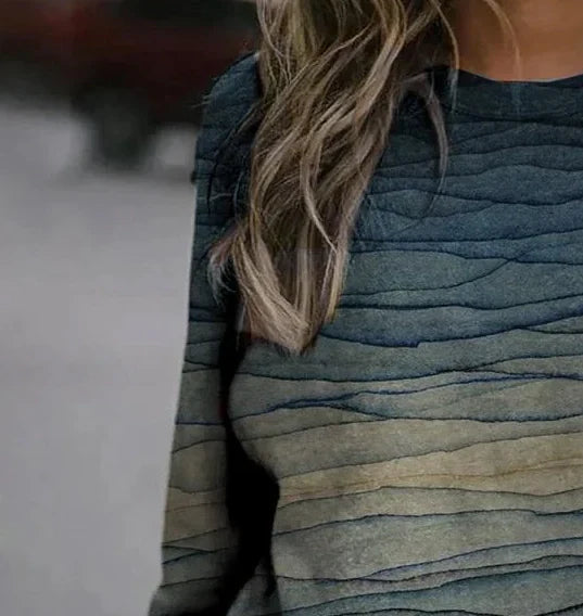 Wave Printed Sweatshirt