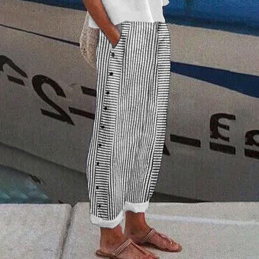 Classy Striped Side Pocket