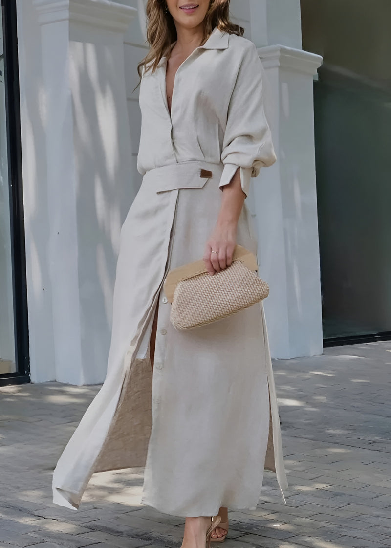 Judith™ | Stylish & Elegant Linen Maxi Dress