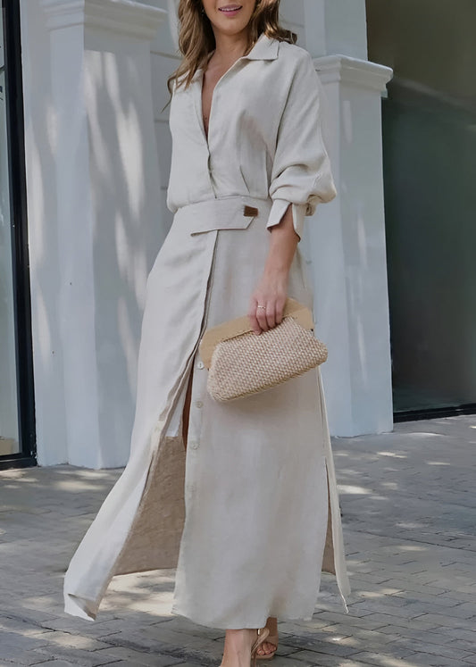 Judith™ | Stylish & Elegant Linen Maxi Dress