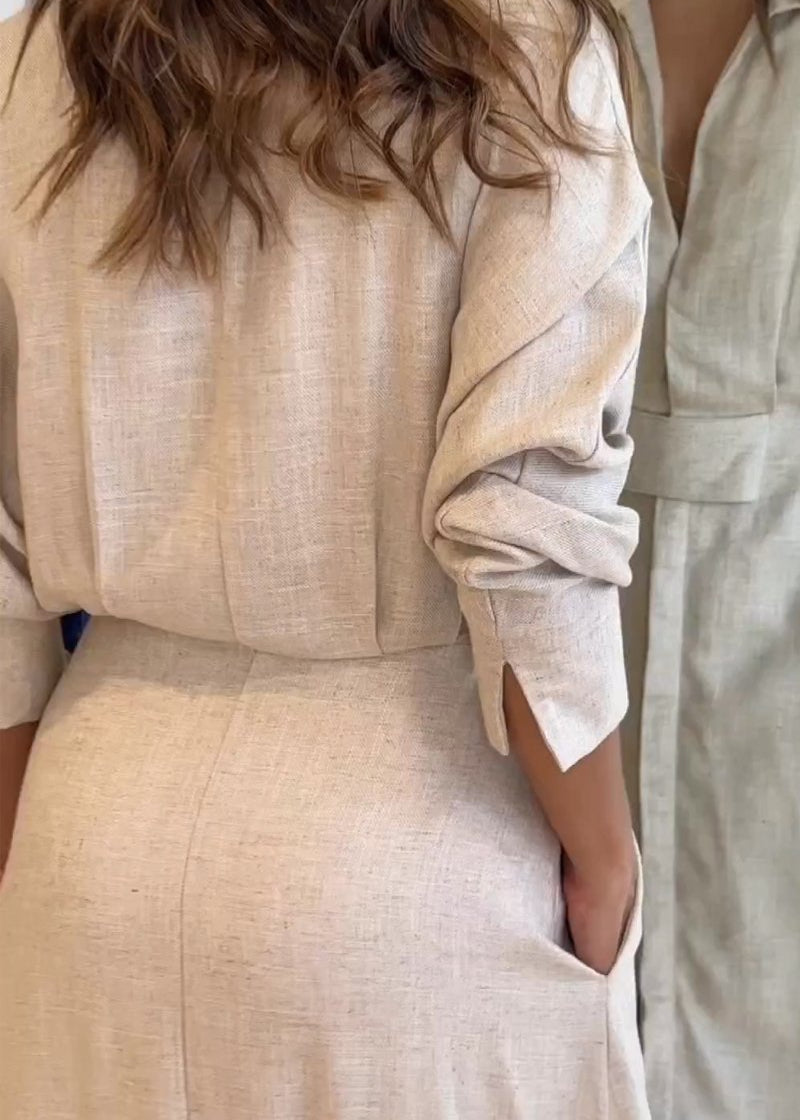 Judith™ | Stylish & Elegant Linen Maxi Dress